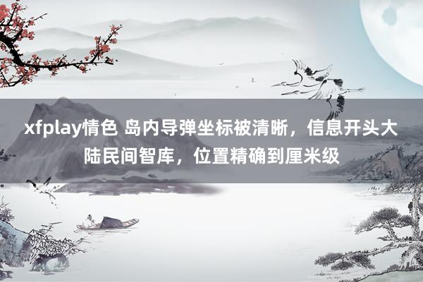 xfplay情色 岛内导弹坐标被清晰，信息开头大陆民间智库，位置精确到厘米级