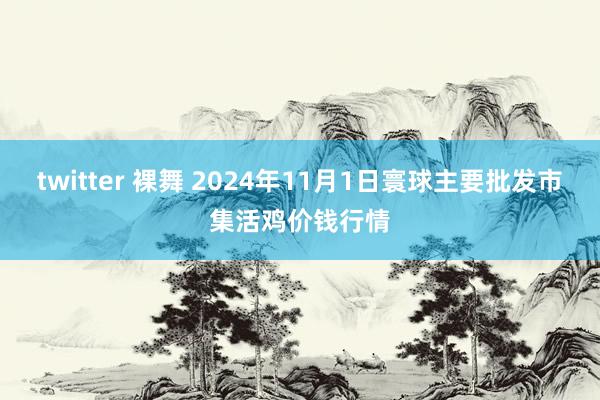 twitter 裸舞 2024年11月1日寰球主要批发市集活鸡价钱行情