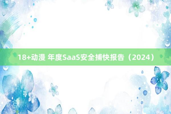 18+动漫 年度SaaS安全捕快报告（2024）