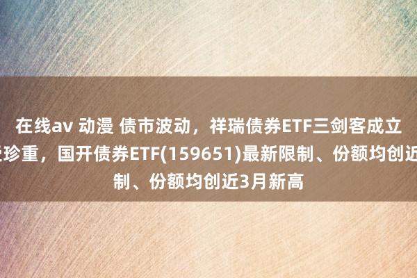 在线av 动漫 债市波动，祥瑞债券ETF三剑客成立机遇备受珍重，国开债券ETF(159651)最新限制、份额均创近3月新高