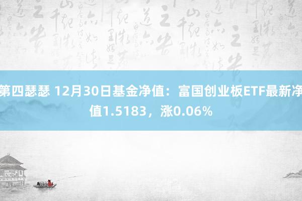 第四瑟瑟 12月30日基金净值：富国创业板ETF最新净值1.5183，涨0.06%