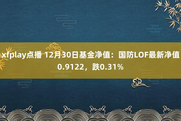 xfplay点播 12月30日基金净值：国防LOF最新净值0.9122，跌0.31%