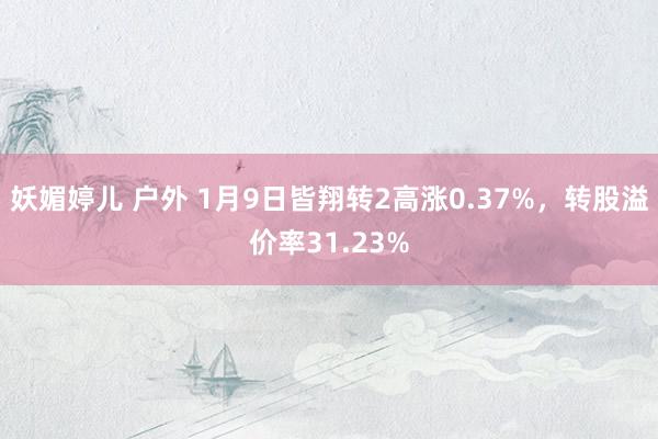 妖媚婷儿 户外 1月9日皆翔转2高涨0.37%，转股溢价率31.23%